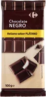 Chocolate negro relleno sabor plátano