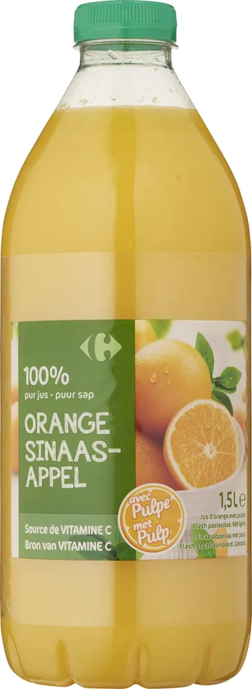 Orange avec pulpe 100% pur jus
