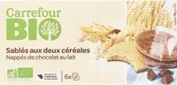 Sablés au deux céréales Chocolat lait