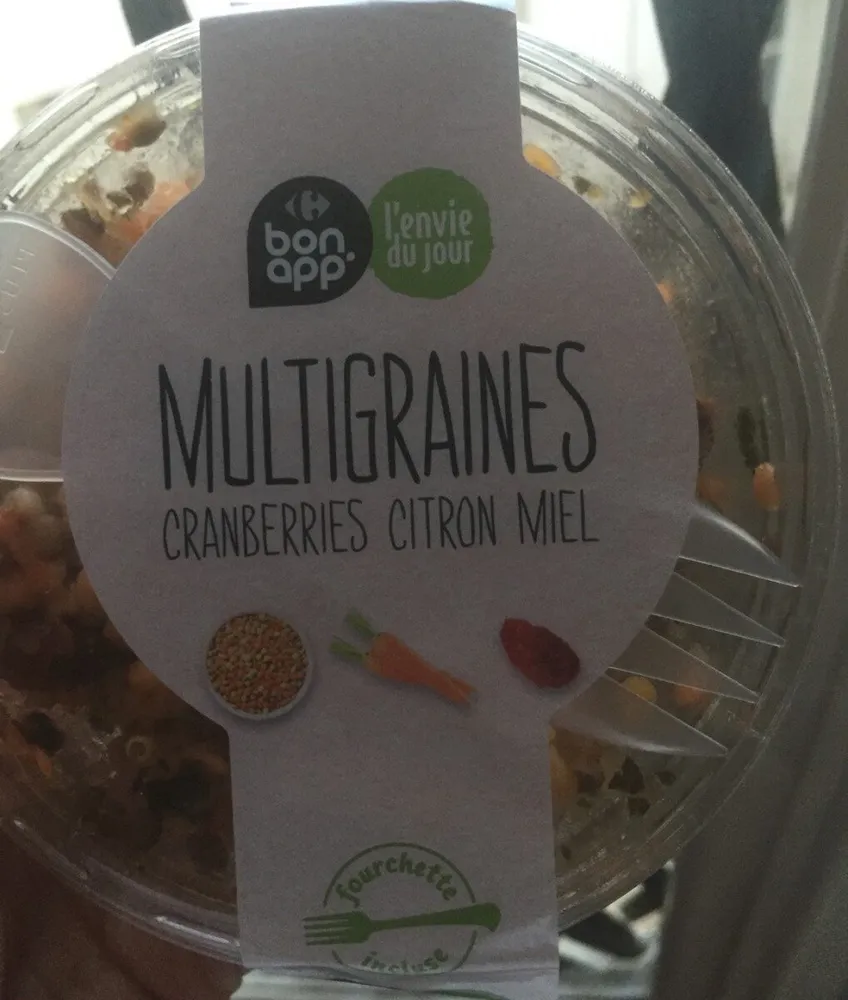 Multigraines Cranberries Citron miel