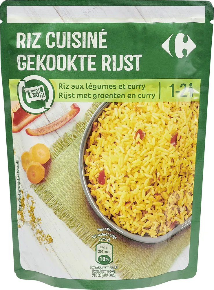 Riz Aux légumes & curry