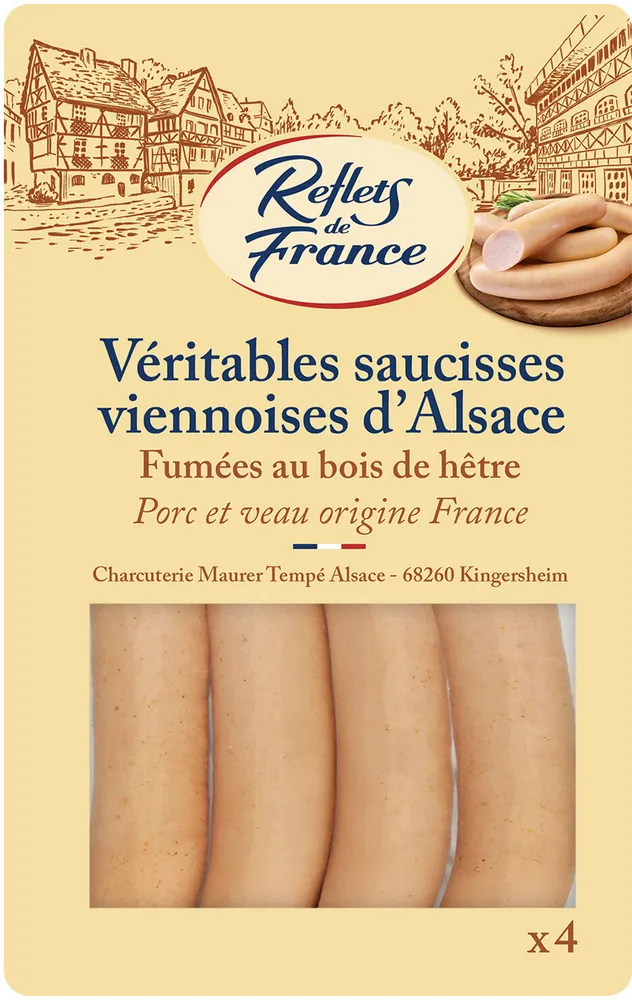 Véritables saucisses viennoises d'Alsace