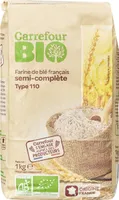 Farine de blé français semi-complète Type110