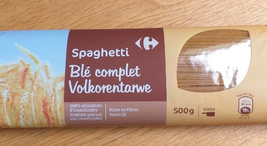 Spaghetti blé complet