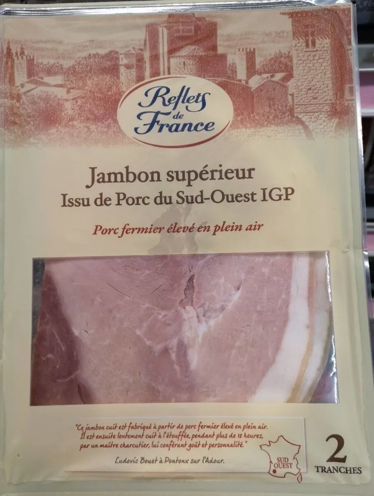 Jambon Cuit Supérieur Issu de Porc du Sud-Ouest IGP