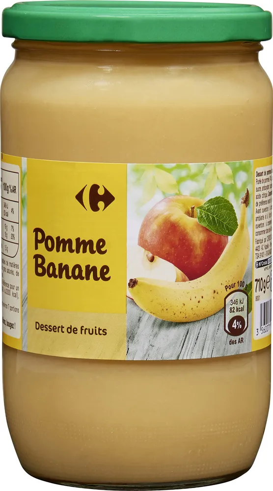 Pomme banane Dessert de fruits