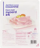 Jambon avec couenne x4
