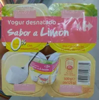 Yogur desnatado sabor limon