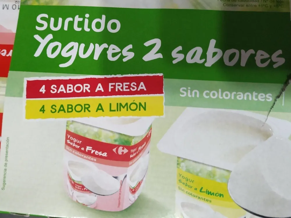 Yogures sabores