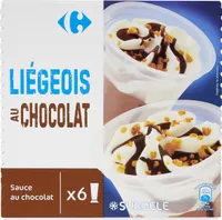 Chocolat liégeois sauce au chocolat