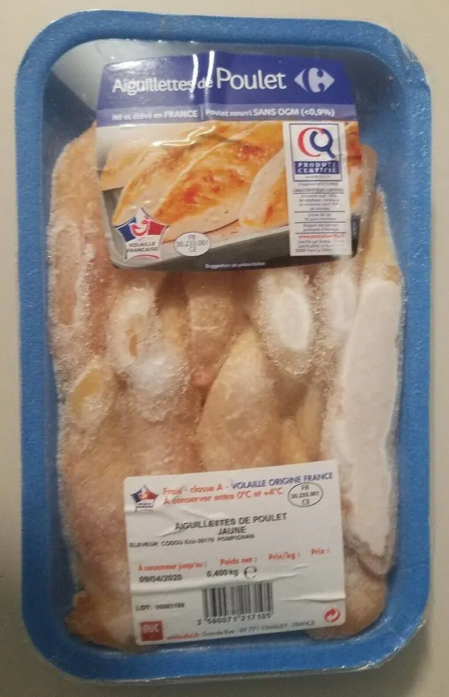 Aiguillettes de poulet jaune