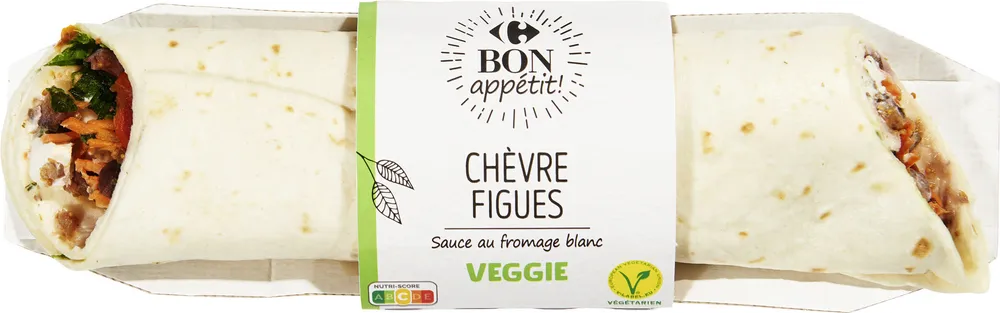 WRAP CHEVRE Figue SAUCE AU FROMAGE BLANC