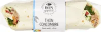Wrap thon concombre