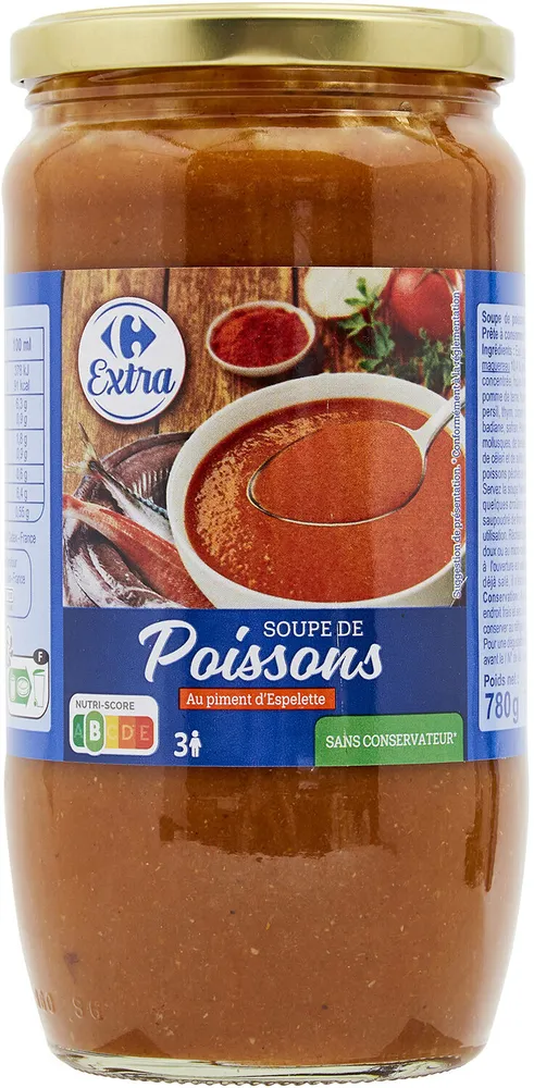 Soupe de poissons au piment d'Espelette