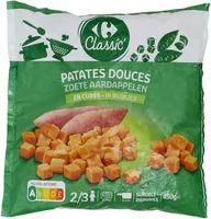 Patates douces en cubes