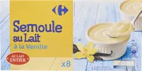 Semoule au lait à la vanille