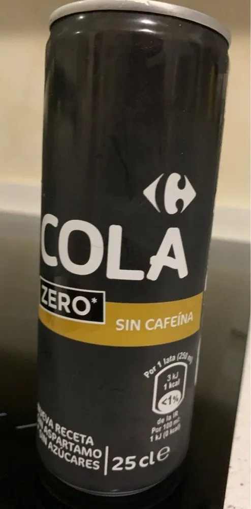 Cola zero sin cafeína