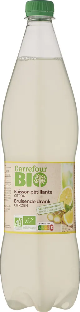 Boisson pétillante citron