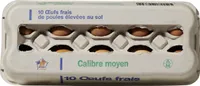 10 Œufs FRAIS DE POULES ÉLEVÉES AU SOL