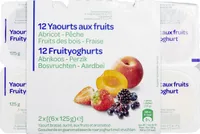 12 yaourts aux fruits
