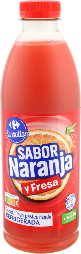 Sabor naranja y fresa