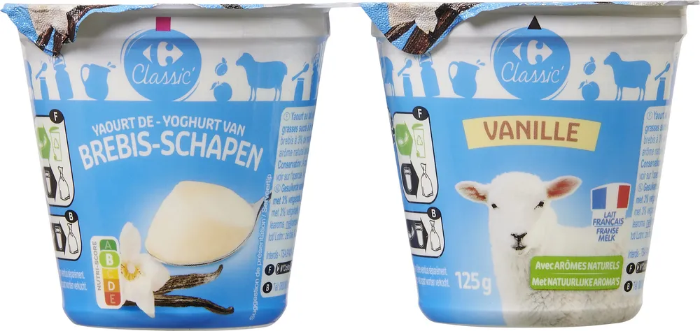 Yaourt brebis Vanille