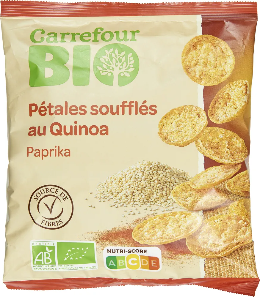 Pétales soufflés au Quinoa Paprika