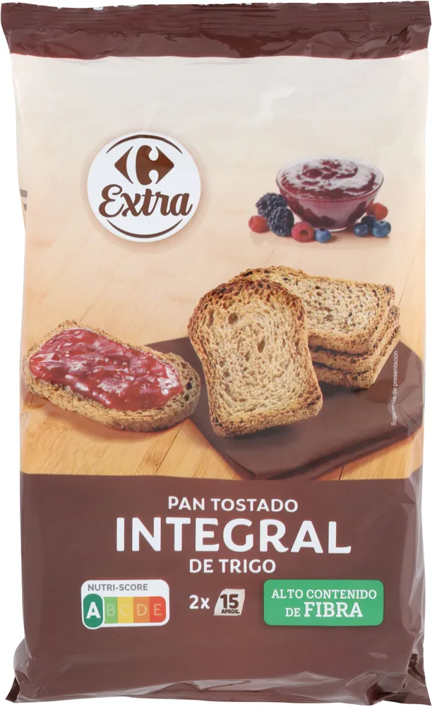 Pan tostado integral