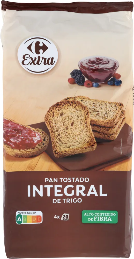 Pan tostado integral