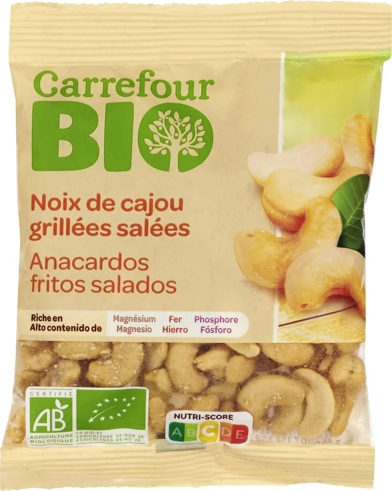 Noix de cajou grillées Salées