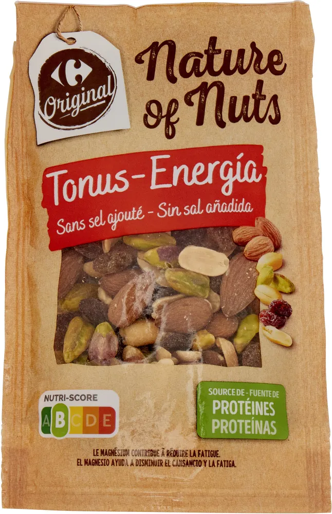 Nature of Nuts Tonus Sans sel ajouté