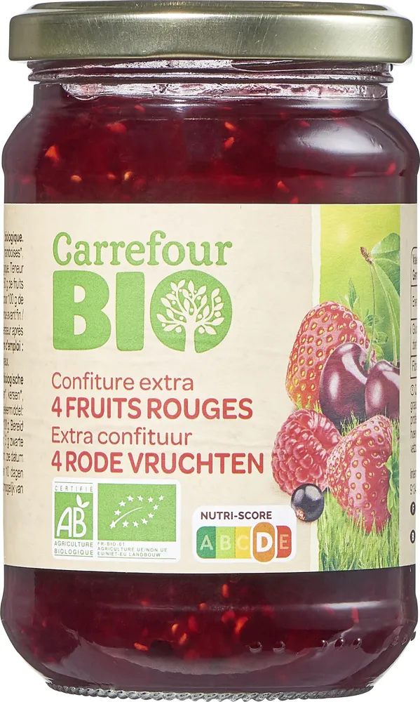Confiture extra 4 FRUITS ROUGES