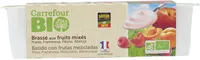 Brassé aux fruits mixés Fraise, Framboise, Pêche, Abricot
