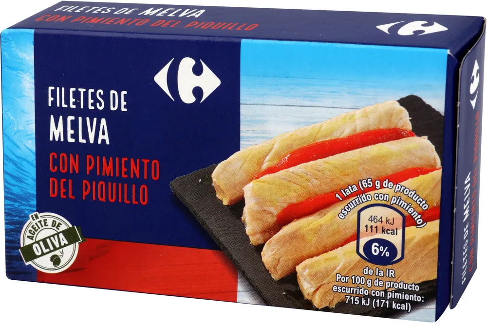 Filetes Melva Aceite Oliva Con Pimiento Del Piquillo