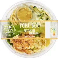 POKE BOWL POULET Fettuccine, mangue SAUCE AU CURRY