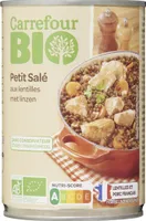 Petit salé aux lentilles