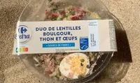 SALAD BOWL DUO DE LENTILLES Thon, oeuf