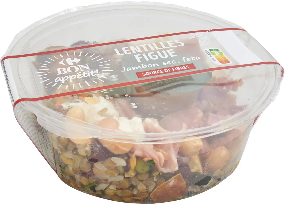 SALAD BOWL LENTILLES FIGUES Jambon sec, feta