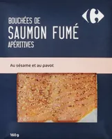 Bouchées de saumon fumé apéritives