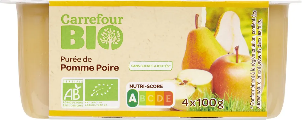Purée de pomme poire