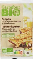 Crêpes Fourrage au chocolat et à la noisette
