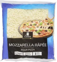 Mozzarella râpée pour pizza