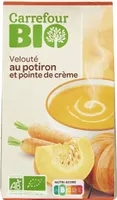 Velouté au potiron et pointe de crème