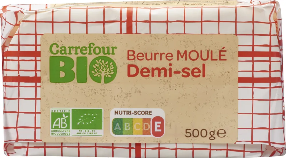 Beurre moulé demi-sel