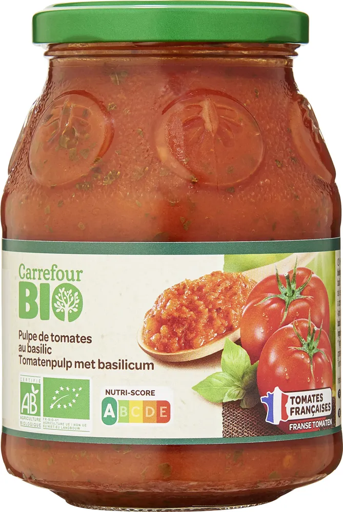 Pulpe de tomate au basilic Cuisinée