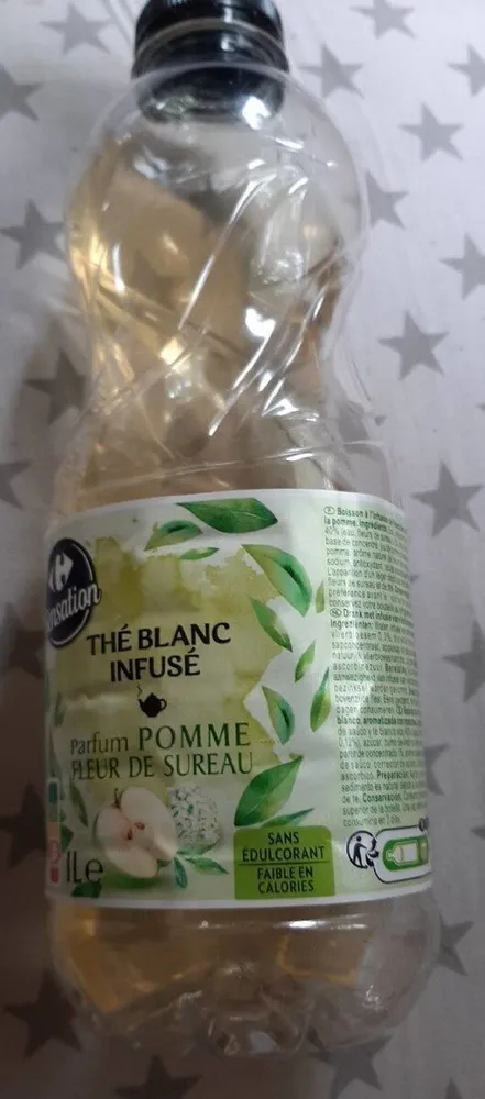 Thé blanc infusé parfum pomme fleur de sureau