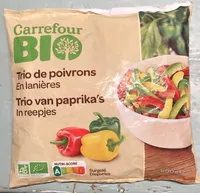 Trio de poivrons En lanières