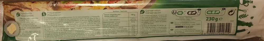 Pâte à pizza