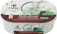 Helado de menta y chocolate tarrina