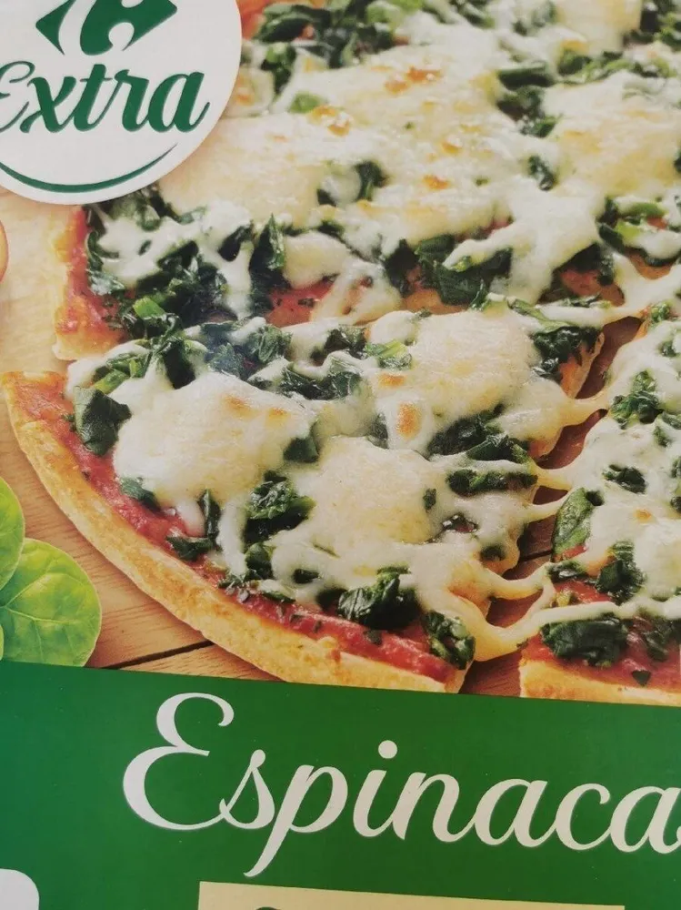 Pizza espinacas